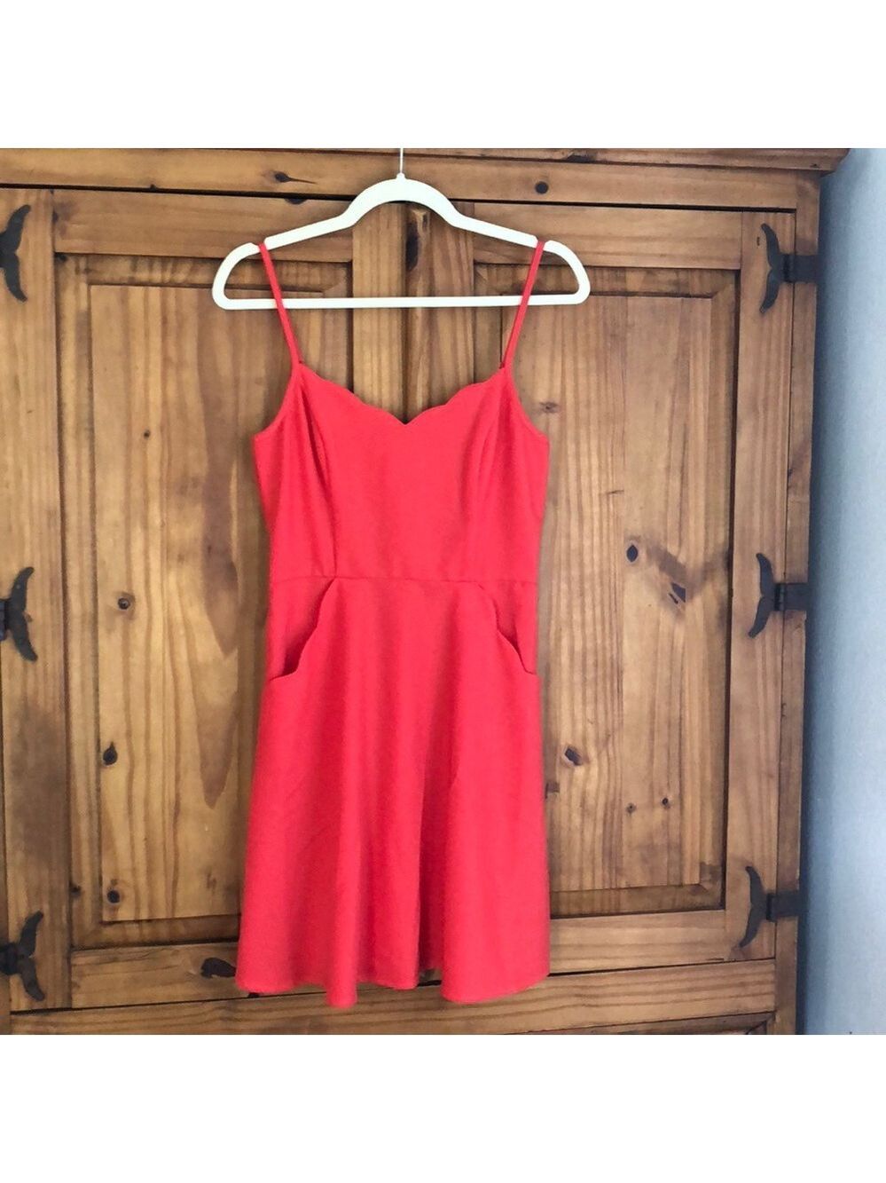 Market and Spruce dress. Coral Red in color size S - Picture 1 of 6